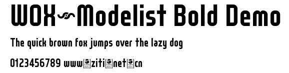 WOX~Modelist Bold Demo.otf