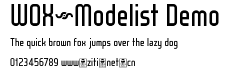 WOX~Modelist Demo.otf字體轉換器圖片