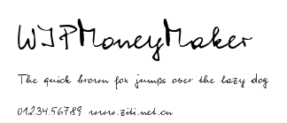 WIPMoneyMaker.ttf字體轉換器圖片