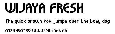 WIJAYA FRESH.ttf字體轉換器圖片