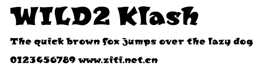 WILD2 Klash.ttf字體轉換器圖片