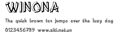 WINONA.ttf字體轉換器圖片
