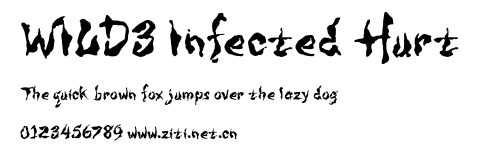 WILD3 Infected Hurt.otf字體轉換器圖片