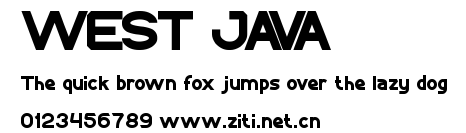 WEST JAVA.ttf字體轉換器圖片