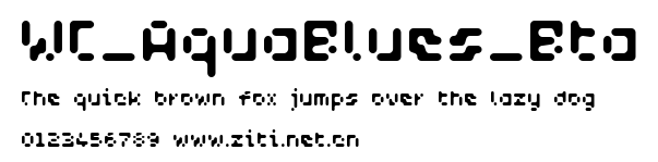 WC_AquaBlues_Bta.ttf字體轉換器圖片