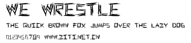 WE WRESTLE.ttf字體轉換器圖片