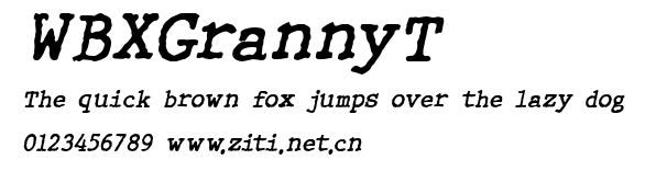 WBXGrannyT.ttf