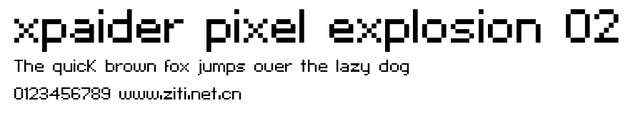 xpaider pixel explosion 02.ttf
