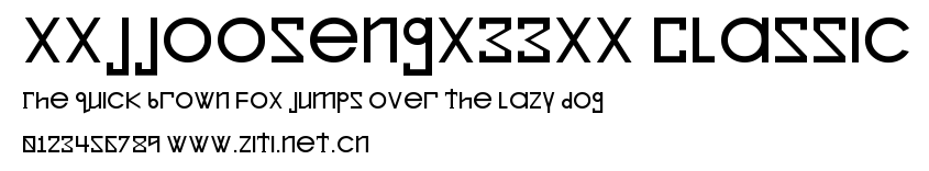 xxjjoosengx33xx Classic.ttf