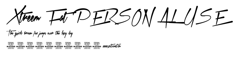 Xtreem Fat PERSONAL USE.ttf