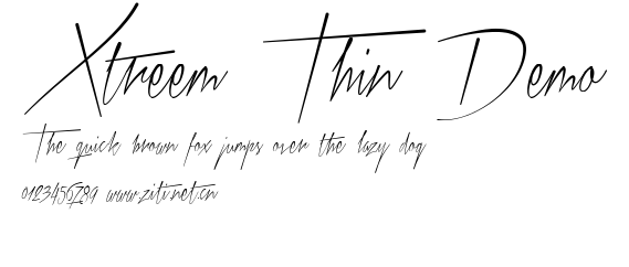 Xtreem Thin Demo.ttf