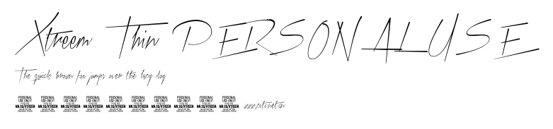 Xtreem Thin PERSONAL USE.ttf