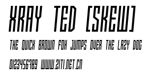Xray Ted [skew].ttf