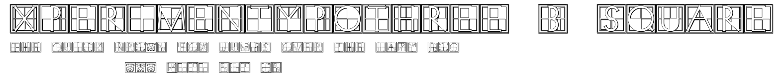 XperimentypoThree-B-Square.ttf字體轉換器圖片