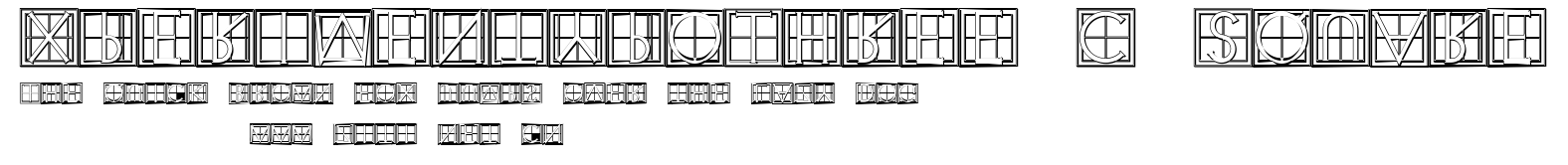 XperimentypoThree-C-Square.ttf字體轉換器圖片