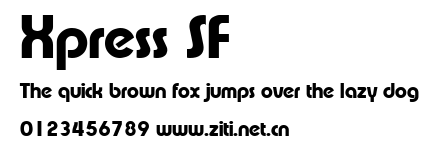 Xpress SF.ttf字體轉換器圖片