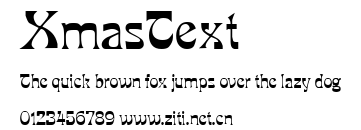 XmasText.ttf字體轉換器圖片