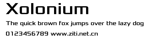 Xolonium.ttf字體轉換器圖片