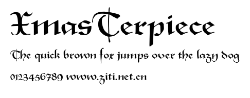 XmasTerpiece.ttf字體轉換器圖片