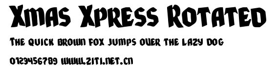 Xmas Xpress Rotated.ttf字體轉換器圖片