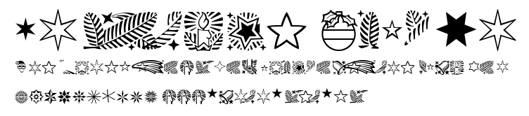 Linotype Xmas Pi.ttf字體轉換器圖片
