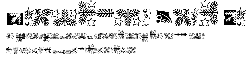 Linotype Xmas Pi.ttf字體轉換器圖片