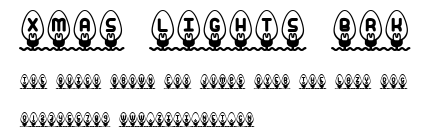 Xmas Lights BRK.ttf字體轉換器圖片