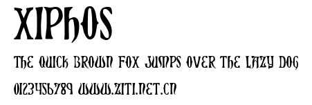 Xiphos.ttf字體轉換器圖片