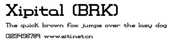 Xipital (BRK).ttf字體轉換器圖片