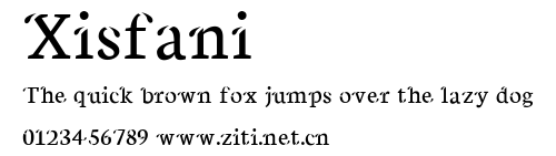 Xisfani.ttf字體轉換器圖片