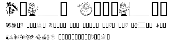 Xmas Clipart.ttf字體轉換器圖片