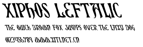 Xiphos Leftalic.ttf字體轉換器圖片