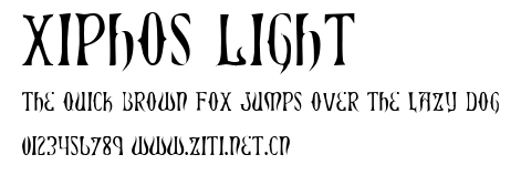Xiphos Light.ttf字體轉換器圖片
