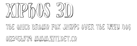 Xiphos 3D.ttf字體轉換器圖片
