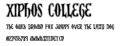 Xiphos College.ttf字體轉換器圖片
