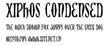 Xiphos Condensed.ttf字體轉換器圖片