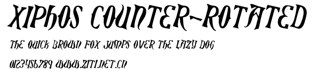 Xiphos Counter-Rotated.ttf字體轉換器圖片