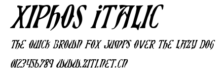 Xiphos Italic.ttf字體轉換器圖片
