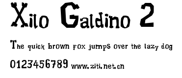 Xilo Galdino 2.ttf字體轉換器圖片