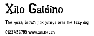 Xilo Galdino.ttf字體轉換器圖片