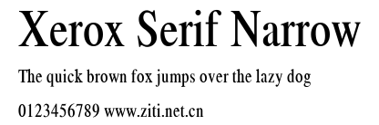 Xerox Serif Narrow.ttf字體轉換器圖片