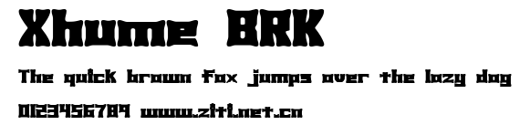 Xhume BRK.ttf字體轉換器圖片