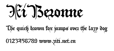 XiBeronne.ttf字體轉換器圖片