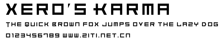 Xero's Karma.ttf字體轉換器圖片