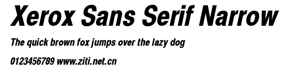 Xerox Sans Serif Narrow.ttf字體轉換器圖片