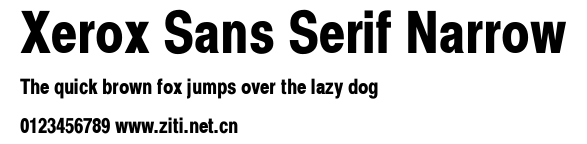 Xerox Sans Serif Narrow.ttf字體轉換器圖片