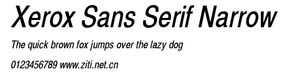 Xerox Sans Serif Narrow.ttf字體轉換器圖片