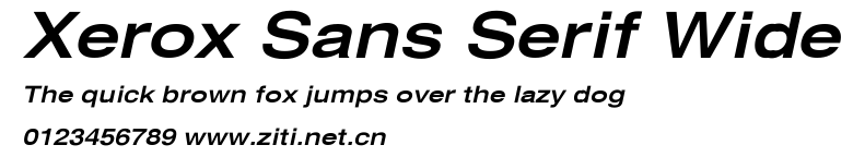 Xerox Sans Serif Wide.ttf字體轉換器圖片