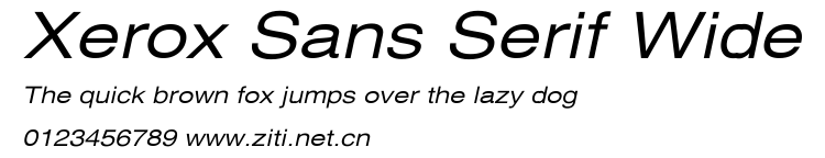 Xerox Sans Serif Wide.ttf字體轉換器圖片