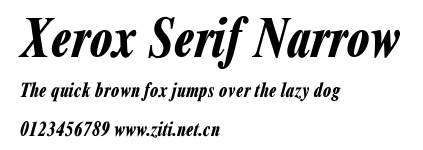 Xerox Serif Narrow.ttf字體轉換器圖片